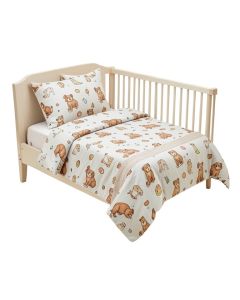 Rathbone Fox Baby Nursery 5 Piece Crib Bedding Set (synthetic illustration; no displayed measurements)