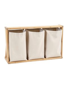 Alder Dell Laundry Sorting Station With Plain Removable Bags - Beige (synthetic illustration; no displayed measurements)