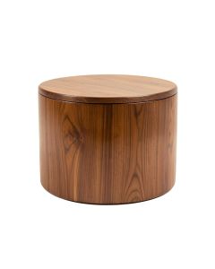 Clery Solid Wood Drum Coffee Table (synthetic illustration; no displayed measurements)