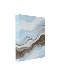Blue Waves Abstract - Wall Art On Wrapped Canvas