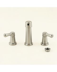 Circular Widespread Bathroom Faucet With Drain Assembly (synthetic illustration; no displayed measurements)