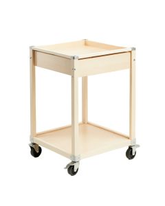 Birch Dell Empty Rolling Workshop Cart - Ivory (synthetic illustration; no displayed measurements)