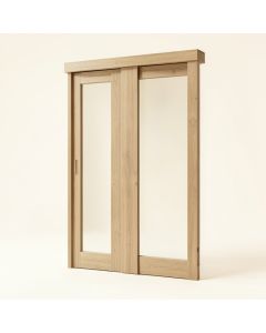 Baldarassario Glass Sliding Closet Doors With Installation Hardware Kit (synthetic illustration; no displayed measurements)