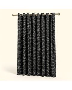 Wayfair Basics Chevron Blackout Thermal Grommet Single Curtain Panel (synthetic illustration; no displayed measurements)