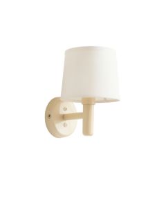 Bay Dell Wall Sconce Mounted On A Plain Wall - Ivory