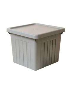 Wren Canyon Closed Outdoor Storage Box - Gray (synthetic illustration; no displayed measurements)