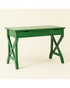 Oak Bridge Writing Desk - Green (synthetic illustration; no displayed measurements)