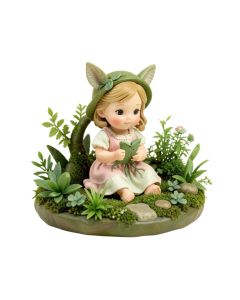 Lizabeth Fairy Girl Reading Fairy Garden