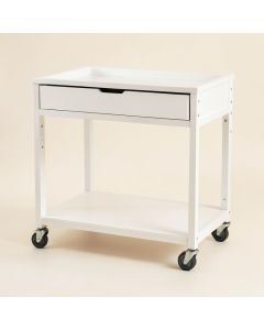 Olive Arc Empty Rolling Workshop Cart (synthetic illustration; no displayed measurements)
