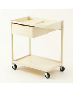 Oak Brook Empty Rolling Workshop Cart - Cream (synthetic illustration; no displayed measurements)