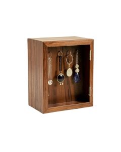 Organizer Wooden For Earrings Necklaces Wall Mounted Jewelry Holder