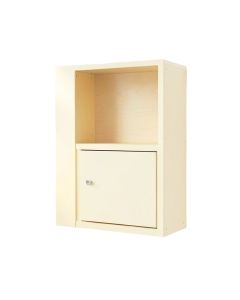 Hazel Canyon Wall-Mounted Entry Cabinet - Cream (synthetic illustration; no displayed measurements)