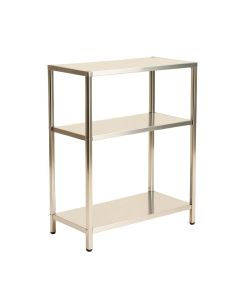 Njall 72.5 '' H X 48.5 '' W Stainless Steel Etagere Bookcase (synthetic illustration; no displayed measurements)