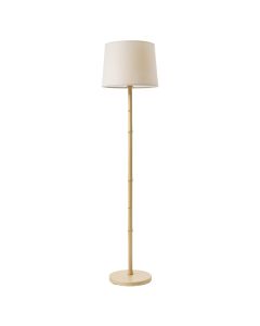 Ridge Crest Floor Lamp With A Plain Fabric Shade - Beige (synthetic illustration; no displayed measurements)