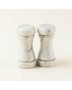 Creative Co-Op Marble Stacking Pinch Pots Salt & Pepper Accessories (synthetic illustration; no displayed measurements)