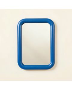 Cliff Bridge Framed Wall Mirror - Blue (synthetic illustration; no displayed measurements)
