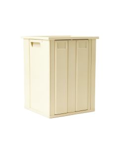 Reed Bluff Closed Outdoor Storage Box - Cream (synthetic illustration; no displayed measurements)