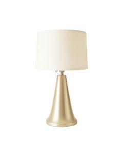 Hazel Branch Table Lamp With A Plain Fabric Shade - Ivory