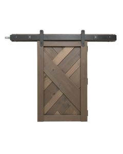Clinchco Chevron Sliding Standard Single Track Barn Door Hardware Kit