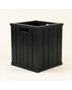 Dune Dell Closed Outdoor Storage Box - Black (synthetic illustration; no displayed measurements)