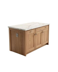 Abigale Kitchen Island With Marble Top