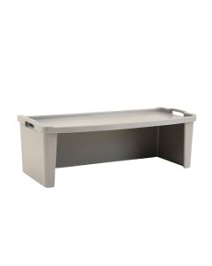 Field Brook Narrow Outdoor Storage Bench - Gray (synthetic illustration; no displayed measurements)