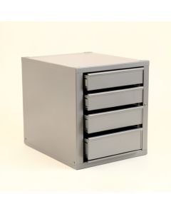 Laurel Edge Small-Parts Storage Drawer Cabinet - Gray (synthetic illustration; no displayed measurements)