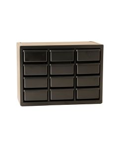 Bay Crest Small-Parts Storage Drawer Cabinet - Black (synthetic illustration; no displayed measurements)
