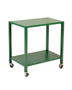 Oak Bluff Empty Rolling Workshop Cart - Green (synthetic illustration; no displayed measurements)