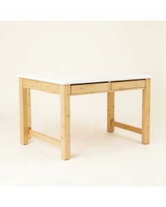 Cliff Bluff Empty Workshop Workbench - White (synthetic illustration; no displayed measurements)