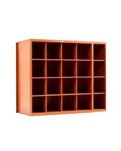 Cedar Bend Empty Mug-Storage Cabinet Insert - Terracotta (synthetic illustration; no displayed measurements)