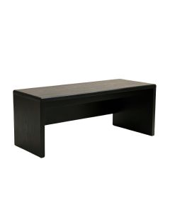 Dawn Bend Indoor Bench - Black (synthetic illustration; no displayed measurements)