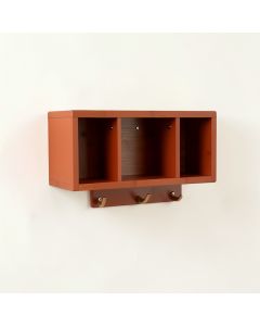 Heath Bluff Wall-Mounted Entryway Organizer Shelf - Terracotta (synthetic illustration; no displayed measurements)