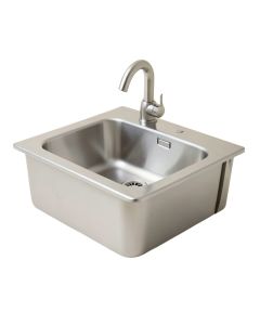 Kohler Tailor Large Single Basin Stainless Steel Sink With Large Flora Insert