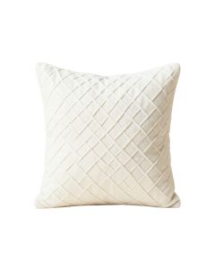 Elm Crest Filled Accent Pillow - White
