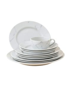 Witten Marble 16 Piece Dinnerware Set , Service For 4