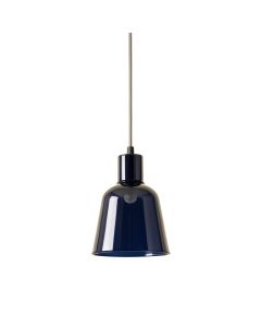 Cove Dale Pendant Light Suspended From One Plain Cable - Navy