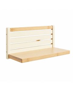 Elm Branch Wall-Mounted Entryway Organizer Shelf - Cream