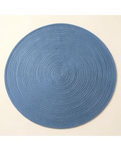Maple Crest Round Area Rug - Blue (synthetic illustration; no displayed measurements)
