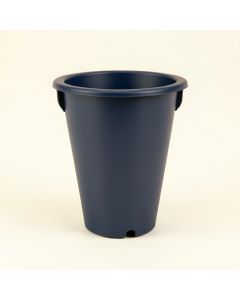 Aspen Bluff Empty Railing Planter With Integral Brackets - Navy (synthetic illustration; no displayed measurements)
