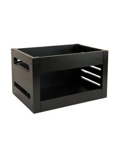 Brook Bridge Empty Furniture-Style Pet Crate - Black