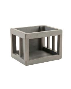Wren Crest Empty Furniture-Style Pet Crate - Gray