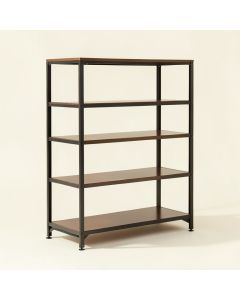 Lanagan 69.42 '' H X 39 '' W Steel Etagere Bookcase (synthetic illustration; no displayed measurements)