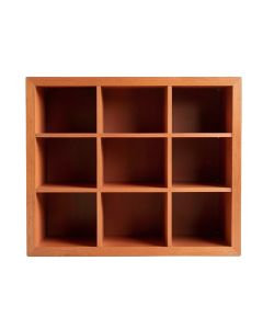 Hazel Bluff Empty Mug-Storage Cabinet Insert - Terracotta