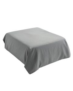 Gray 100 % Cotton Duvet Cover (synthetic illustration; no displayed measurements)