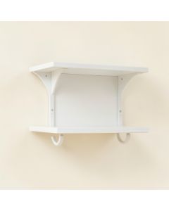 Brook Bluff Wall-Mounted Entryway Organizer Shelf - White (synthetic illustration; no displayed measurements)