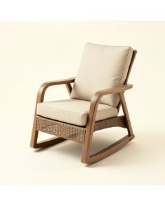 Orahh Patio Rocking Chair With Cushions (synthetic illustration; no displayed measurements)