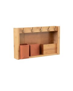 Ridge Arc Wall-Mounted Entryway Organizer Shelf (synthetic illustration; no displayed measurements)