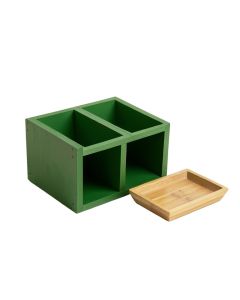 Flint Branch Empty Coffee-Station Organizer - Green