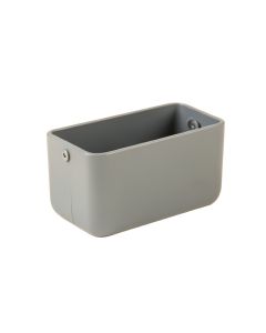 Maple Arc Empty Railing Planter With Integral Brackets - Gray (synthetic illustration; no displayed measurements)